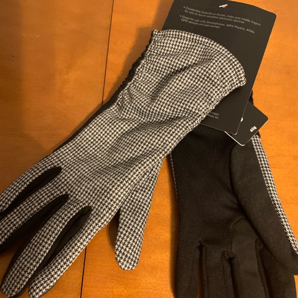 NWT Ladies Thinsulate Houndstooth gloves - Picture 2 of 4